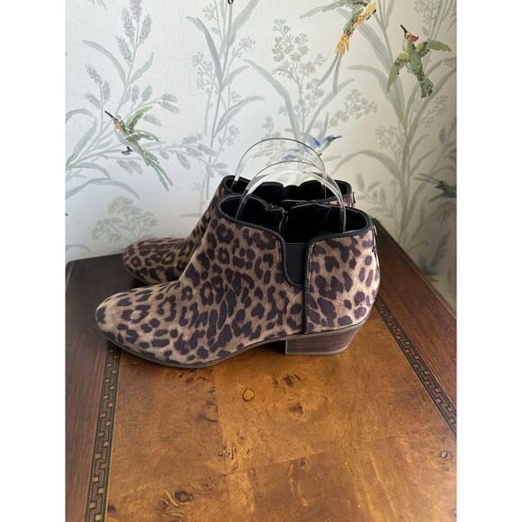 Circus Sam Edelman Womens Leopard Print Ankle Booties Boots Size 6 Multicolor - Picture 3 of 10
